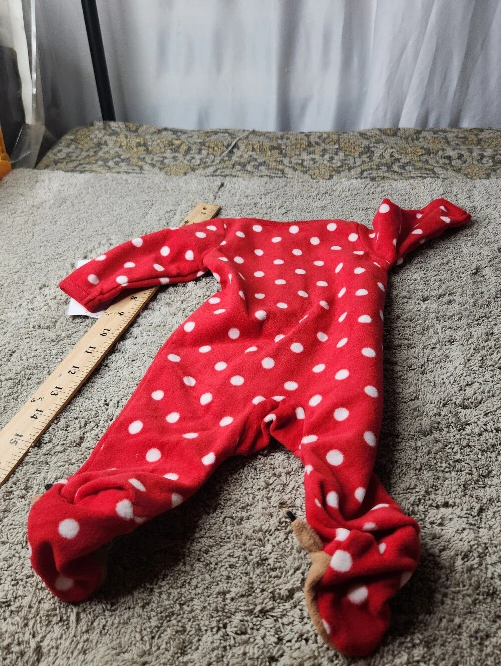 Carter's Just One You Baby Girls' Christmas Reindeer Sleep N' Play - Red NB